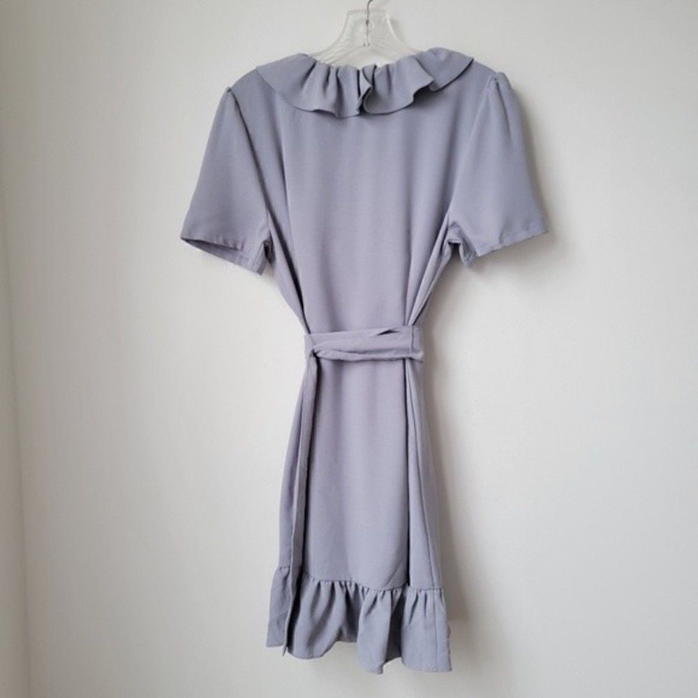 𝅺fashion NOVA Attention Grabber Ruffle Mini Dress Size Medium - Picture 12 of 14